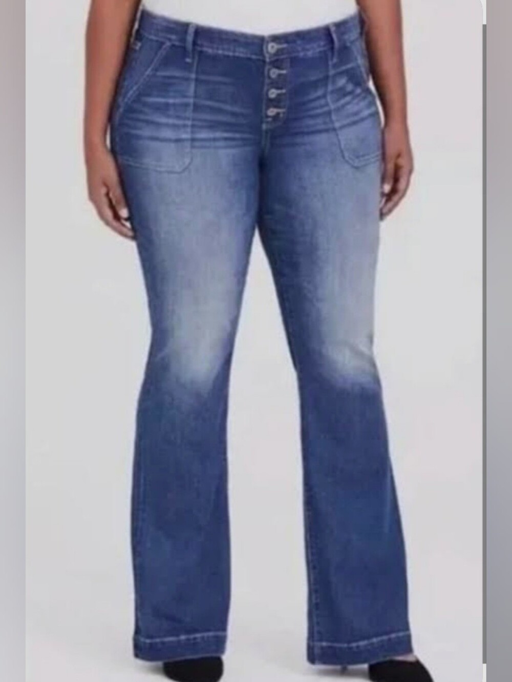 Torrid First At Fit Button-fly Flare Jeans